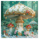 Gilded Mushroom Wonderland Jigsaw Puzzle 1000 Pieces